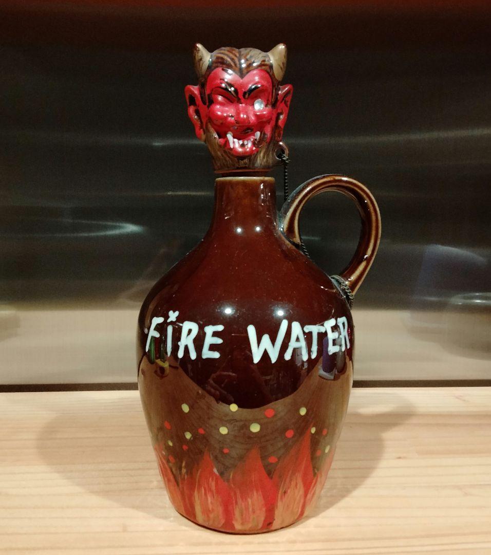 美品　50s デビル　サタン　死神　ビンテージ　デカンタ 50s Vintage JAPAN Skull Poison Bottle Decanter (B275) - 2000toys