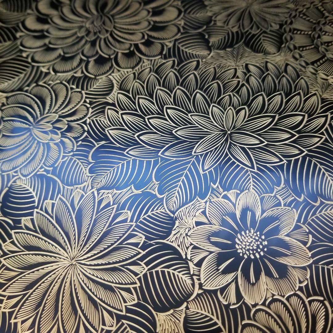 極美品未使用 輪島塗 布着本堅地 二段重 黒漆 極上菊詰 沈金 蒔絵 重箱 ①