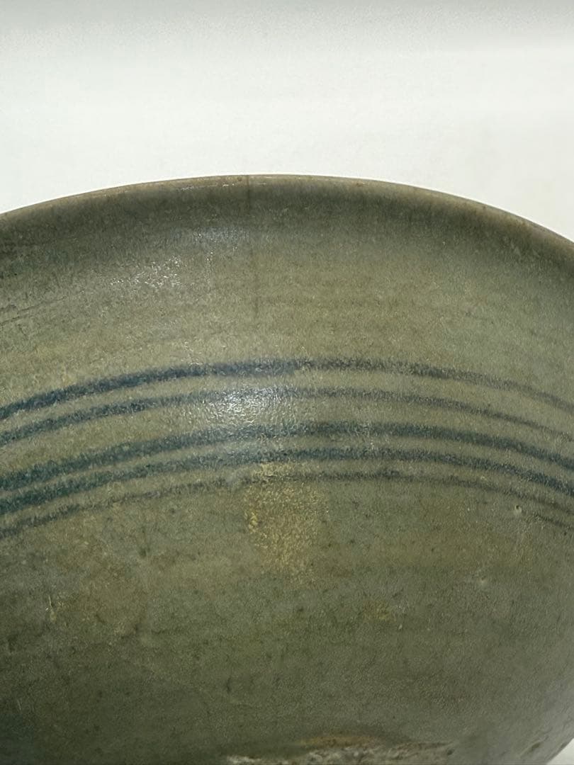 古安南　染付花卉紋お碗① アンティーク　送料込み251114