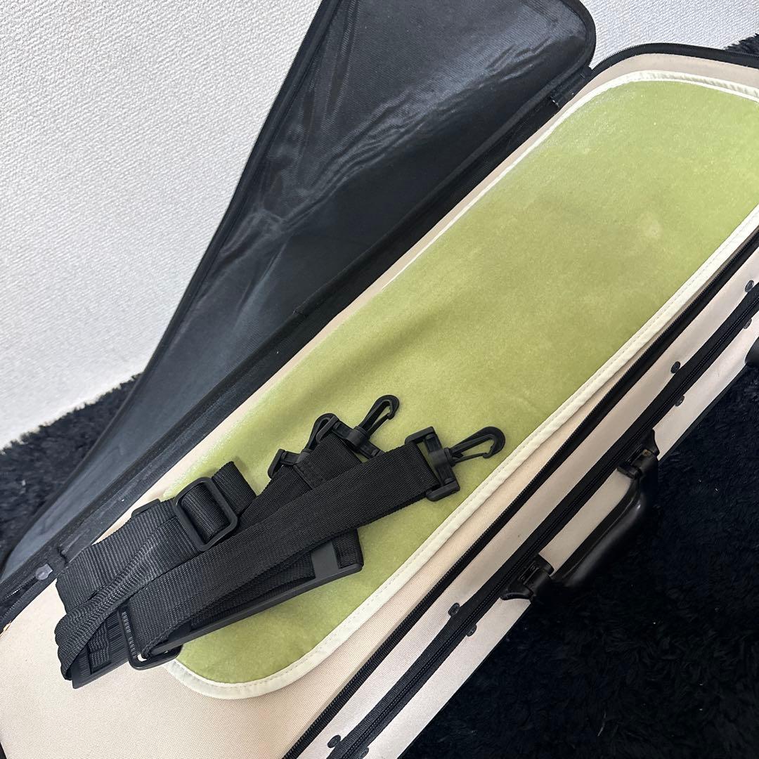 高級 Lang バイオリンケース 4/4サイズ 弦楽器 湿度計付き