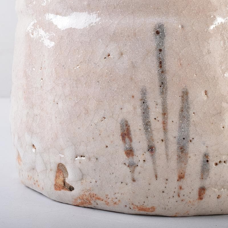 茶道具 山崎道正作 絵志野 水指 裏千家十五代鵬雲斎