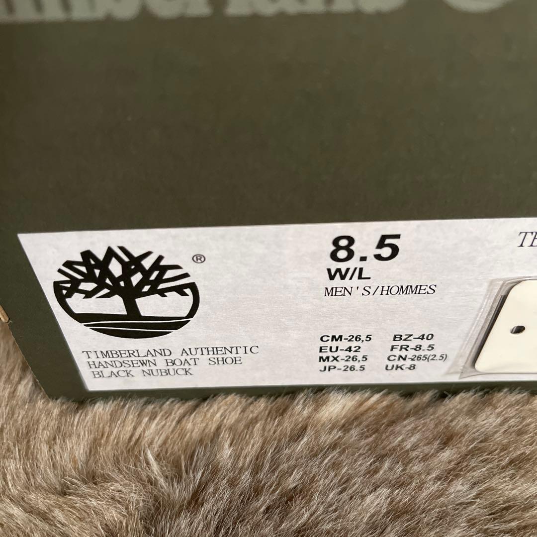 ティンバーランド オーセンティックハンドソーボートシューズ ブラック ヌバック