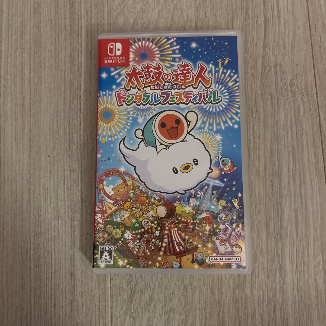 太鼓の達人ドンダブルフェスティバルSwitchソフト　太鼓とバチ（コントローラ）