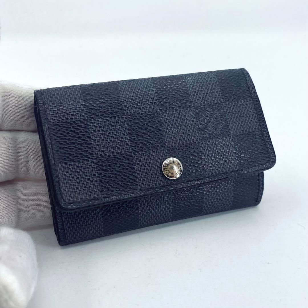 美品　ルイヴィトン ダミエ グラフィット ミュルティクレ6 キーケース6 連 楽天市場】ルイヴィトン 6連キーケース ダミエグラフィット