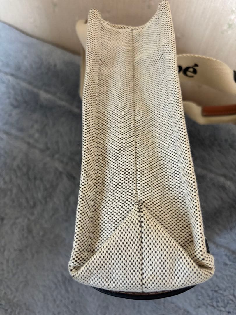Chloé ストライプトートバッグ