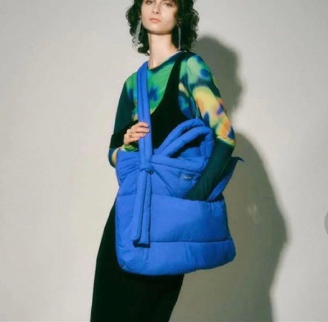 【美品】Maison Special Big Pillow Bag ブルー