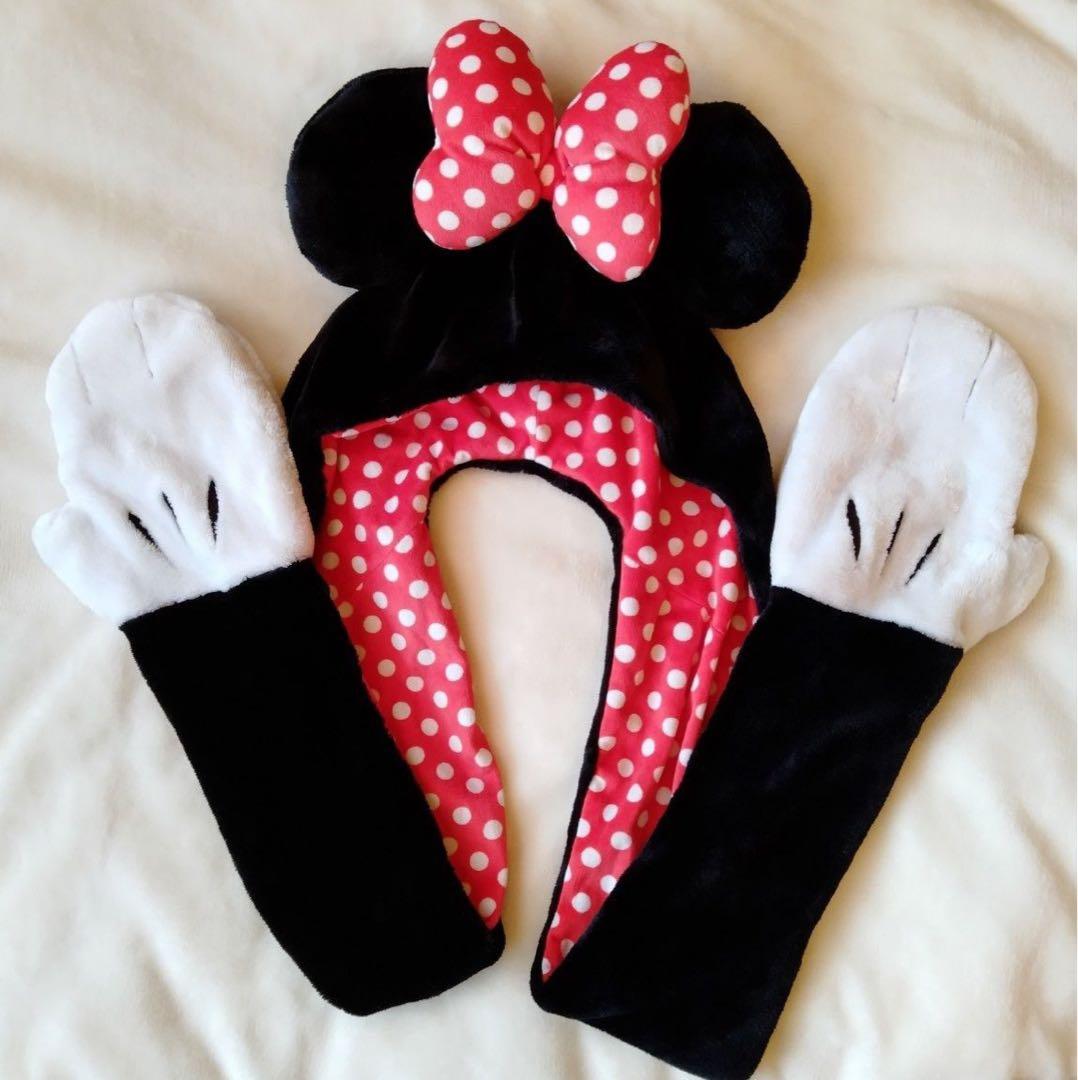 ディズニー ミニー マフラーキャップ ファンキャップ - メルカリ