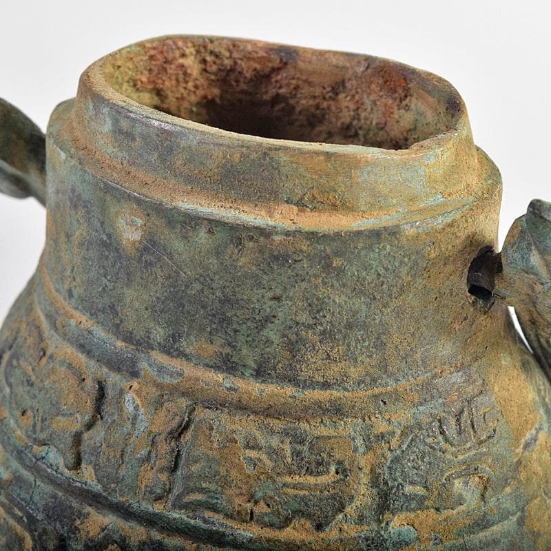 中国　古銅青銅　饕餮文　香炉　M　R8784