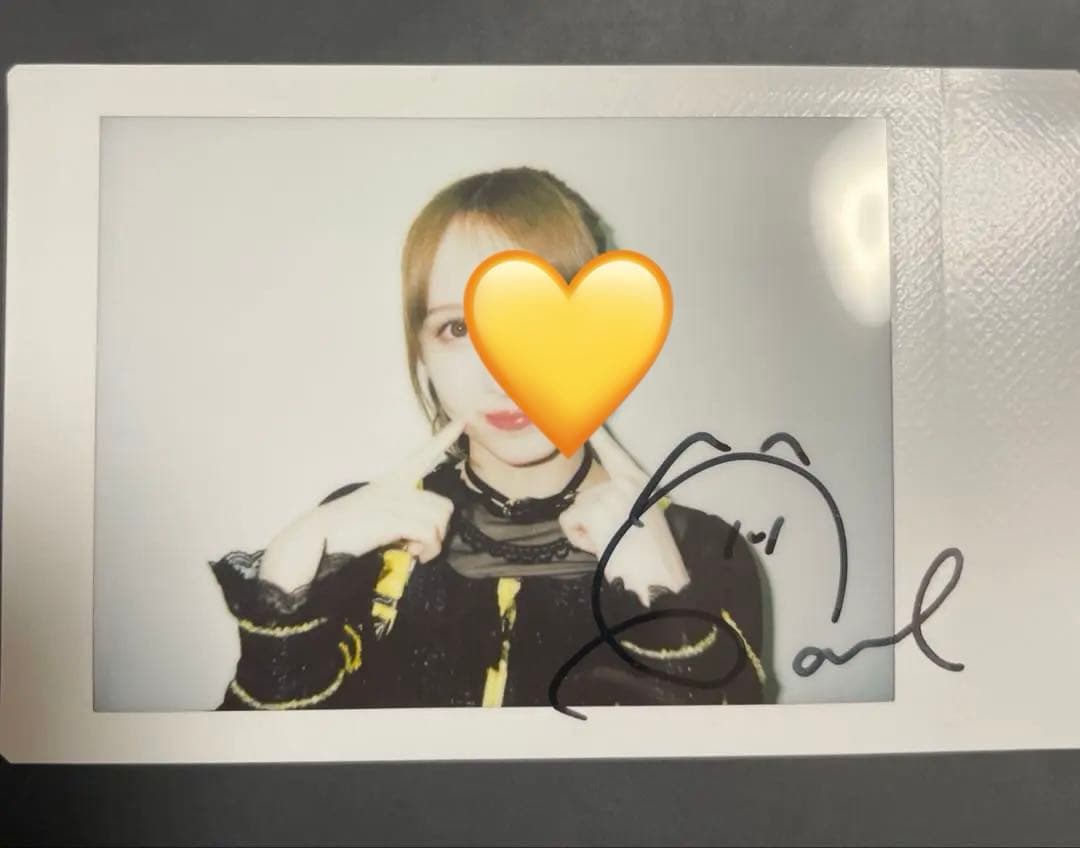 FRUITSZIPPER 早瀬ノエル サイン入りチェキ 大特典会 B賞新作黒衣装