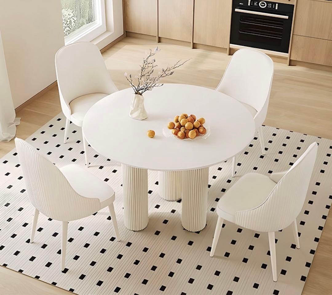 テーブル 円形 直径80cm ダイニングテーブル セラミック 韓国風　北欧風