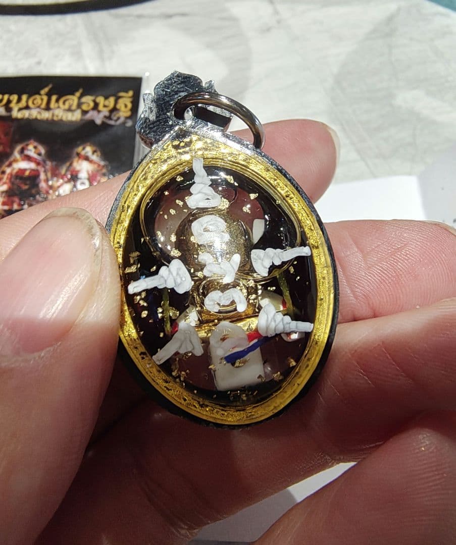 タイのお守りプラクルアン！ギャンブル運UP！取説&呪文付き！生産者の顔