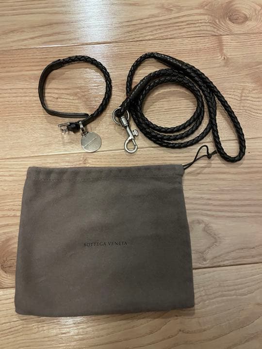 未使用級ボッテガヴェネタ イントレチャート ドッグリード 首輪