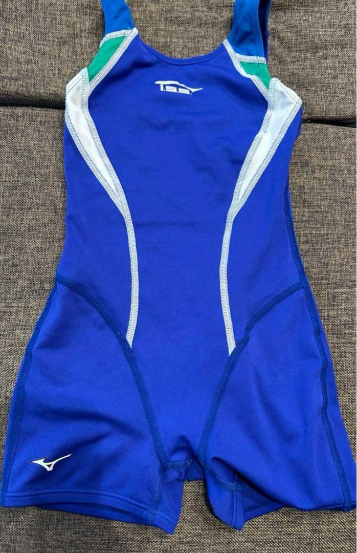 Mizuno 水着 120サイズ 青 イトマンスイミングスクール - メルカリ