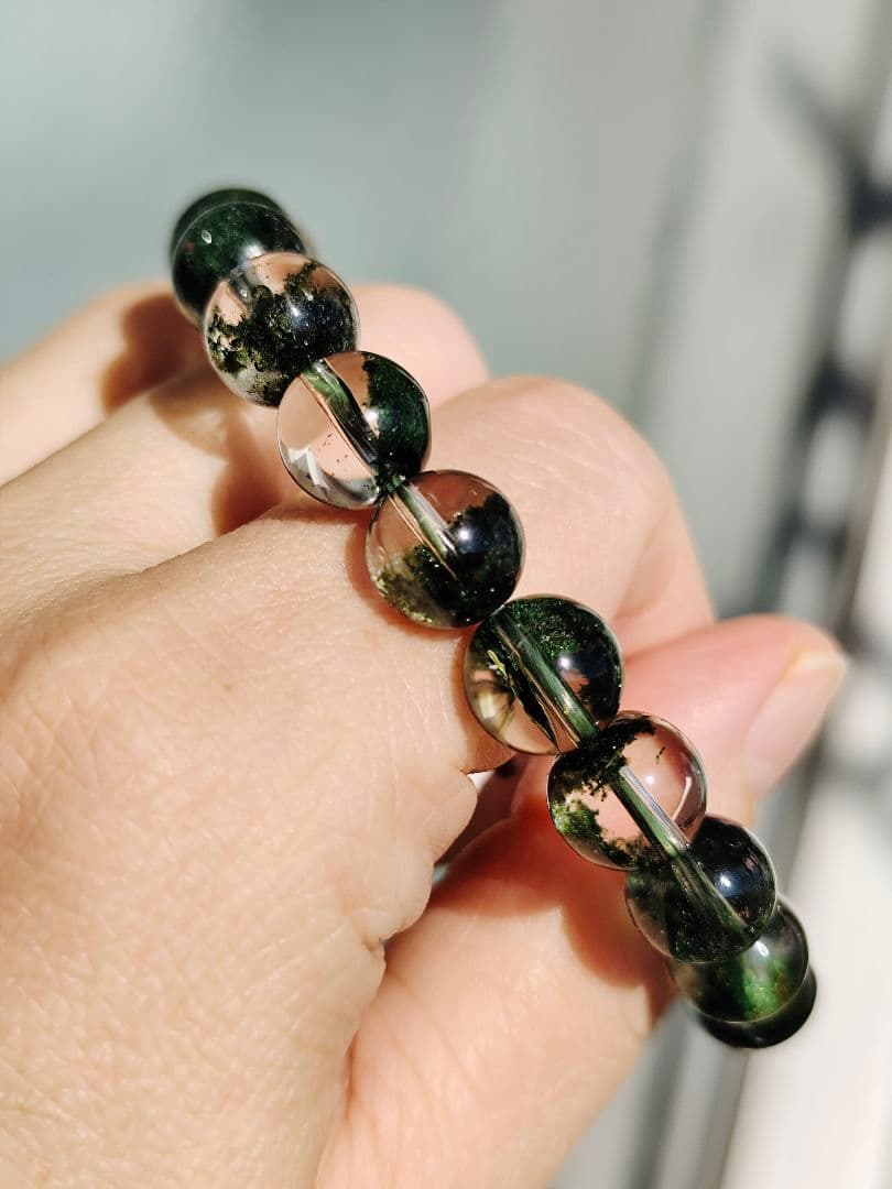 グリーンガーデンクォーツ 10ミリ K00688◇透明感◇