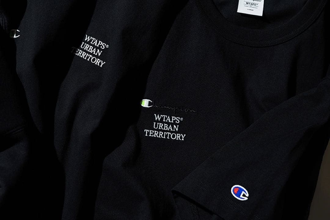 WTAPS Champion ACADEMY HOODED BLACK Lサイズ