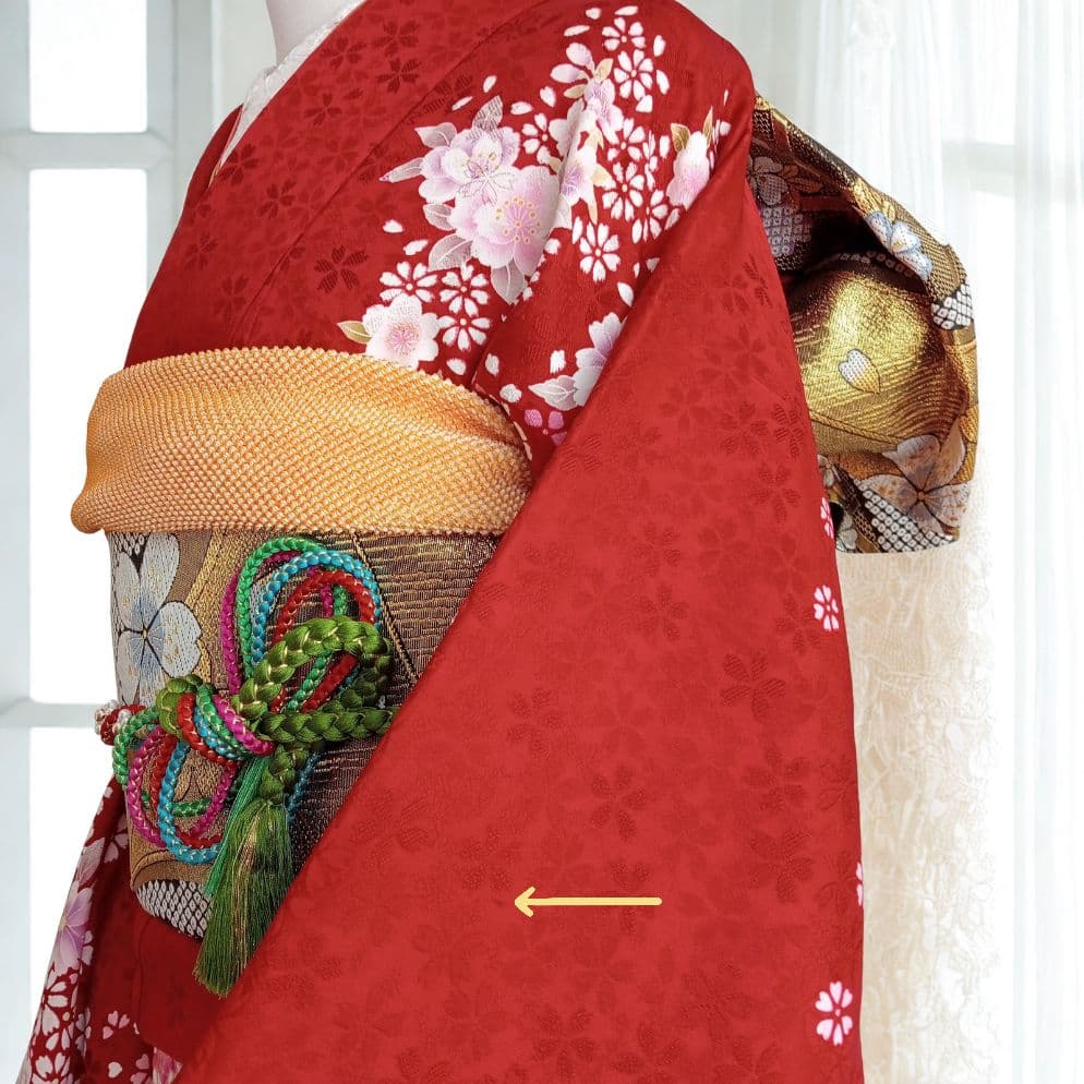 ☆新年特価！値下げ☆一蔵 正絹赤振袖6点セット｜桜模様入り│成人式