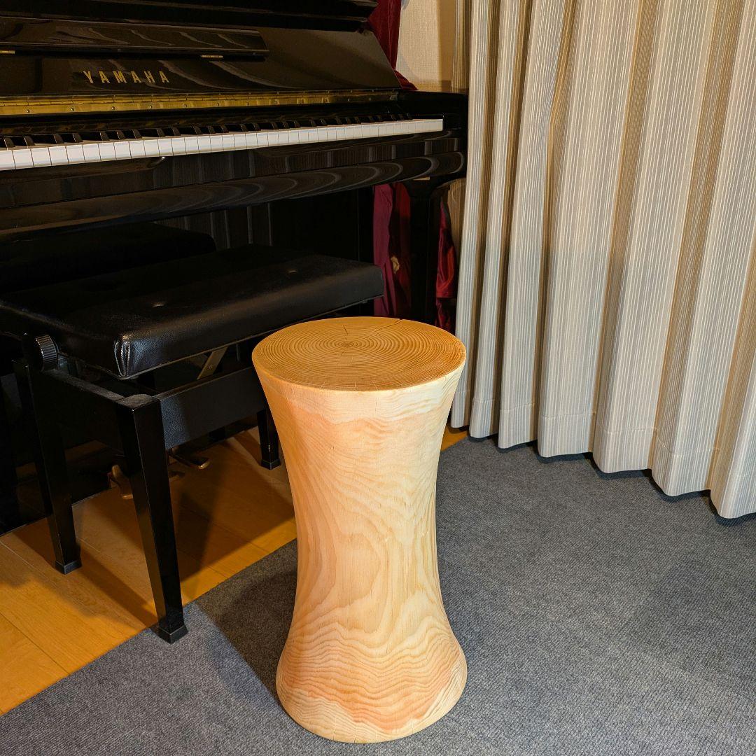 ヤムチャ様専用 姫小松 天然木 丸太 椅子 スツール テーブル 高さ約51㎝