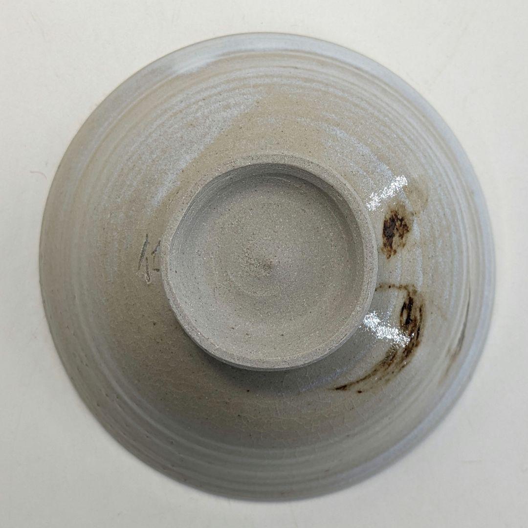 岡山県重要無形文化財 難波仁斎 草花茶碗 共箱合布 抹茶碗