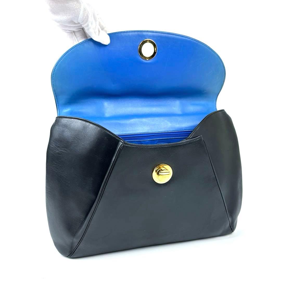 美品 カルティエ パンテール ビジネスバッグ ゴールド金具 フォーマル レザー