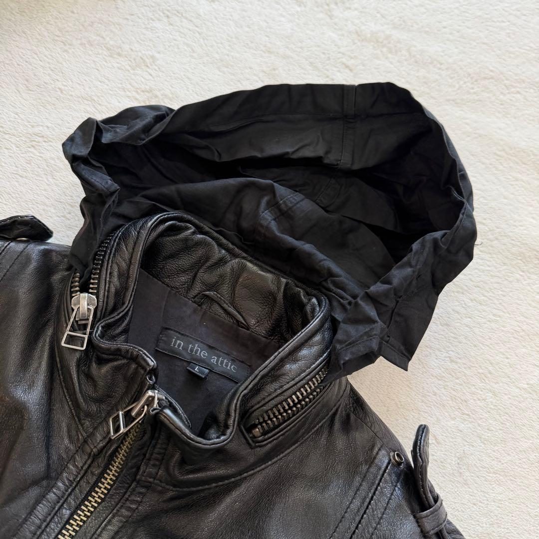 y2k japanese label gimmick leather jac