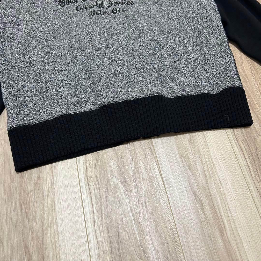 【美品】VANSON バンソン　ジップ　ジャケット　スウェット　ワッペン刺繍