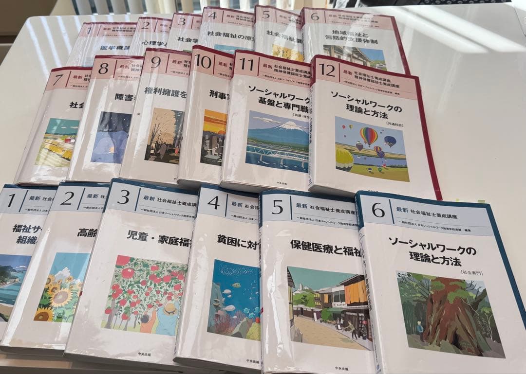 中央法規新カリキュラム対応社会福祉士養成講座テキスト全18冊（共通＋
