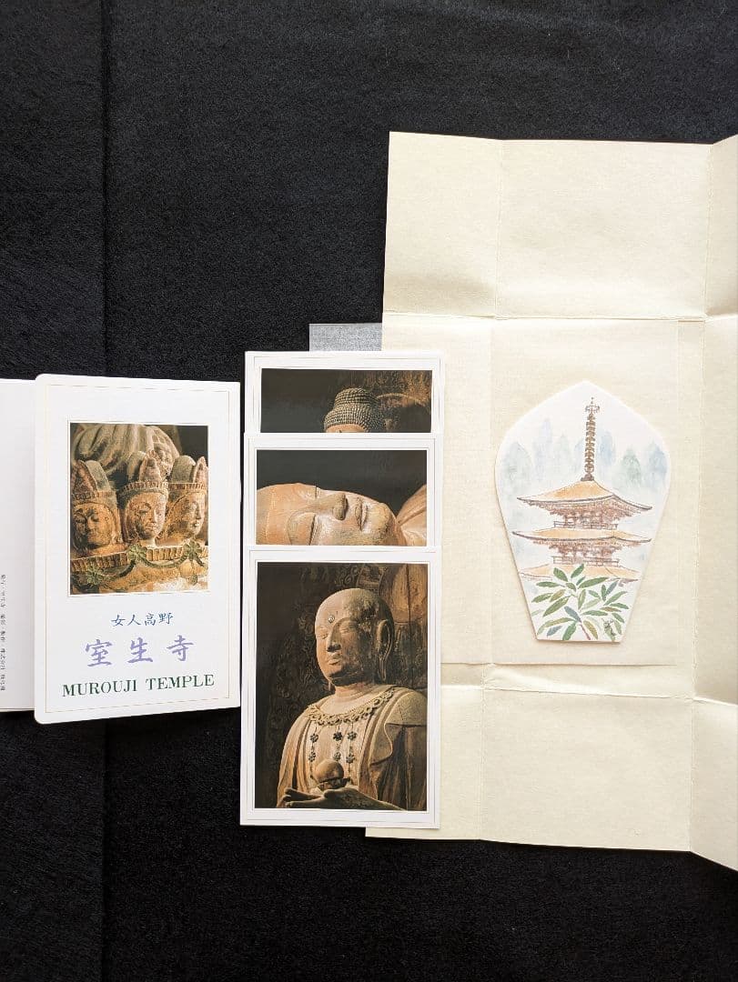 ★しゅんこう ちぎり絵製作キット(仏像３枚.散華.ポストカード.ゴールド額)