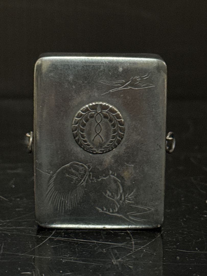 純銀 家紋入 ボンボニエール 箱 約わ46.4g