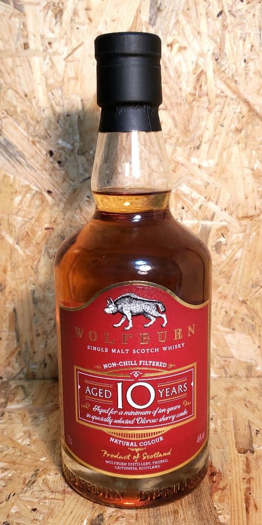 スコッチウイスキー WOLF BURN 10年 ノンチルフィルター - メルカリ