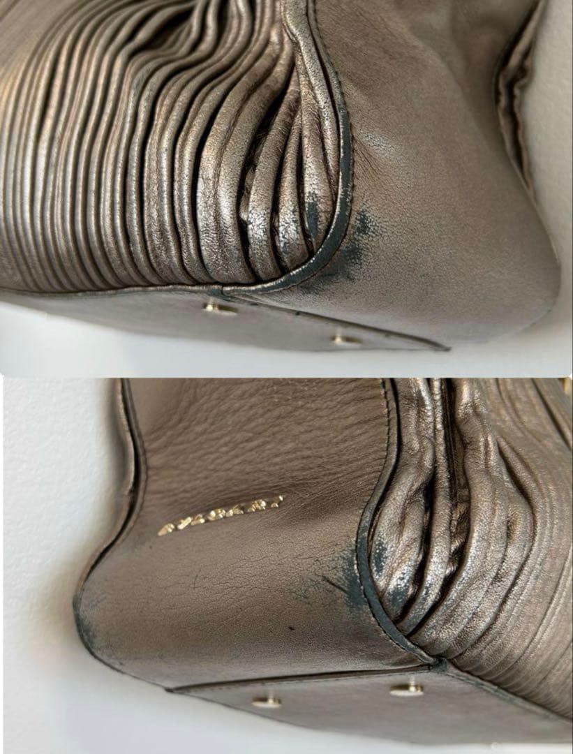 BVLGARI ブルガリ モネーテ　ハンドバッグ　チェーントート　ナッパプリセ