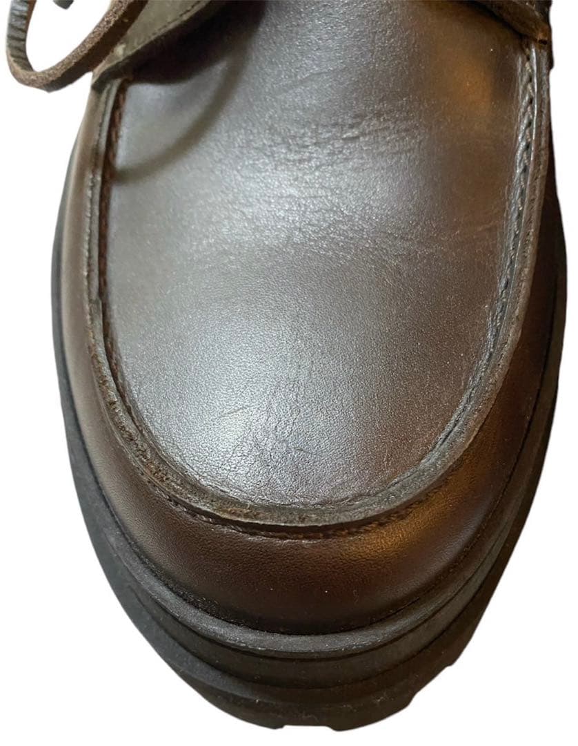 美品　箱付き　APC アーペーセー　デッキ　モカシン　シューズ　レザー　ブラウン