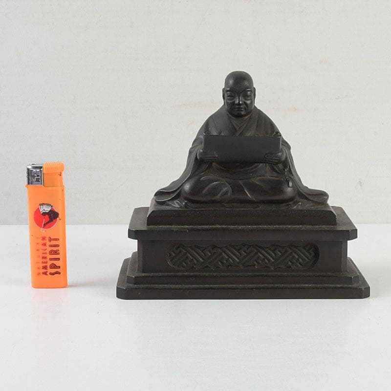 仏教美術 古銅 人物座像 仏像 置物 C 9510