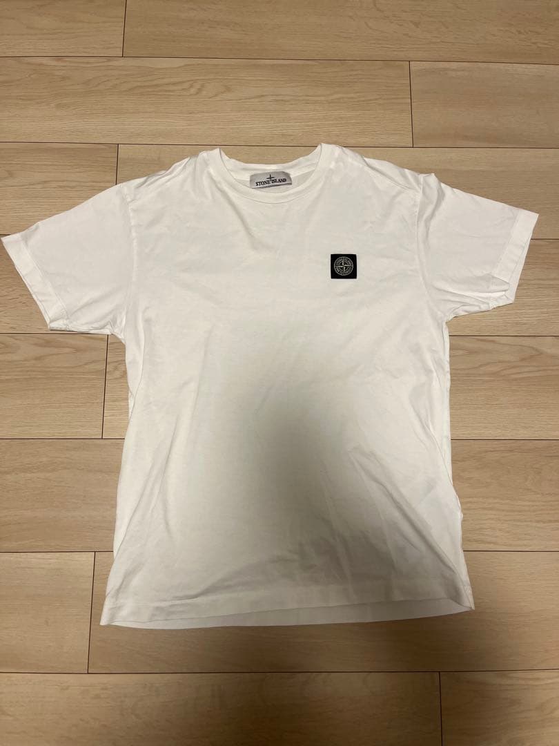 STONE  ホワイト Tシャツ S STONE ISLAND - 2100037 ORGANIC COTTON JERSEY / Tシャツ [ガーメント