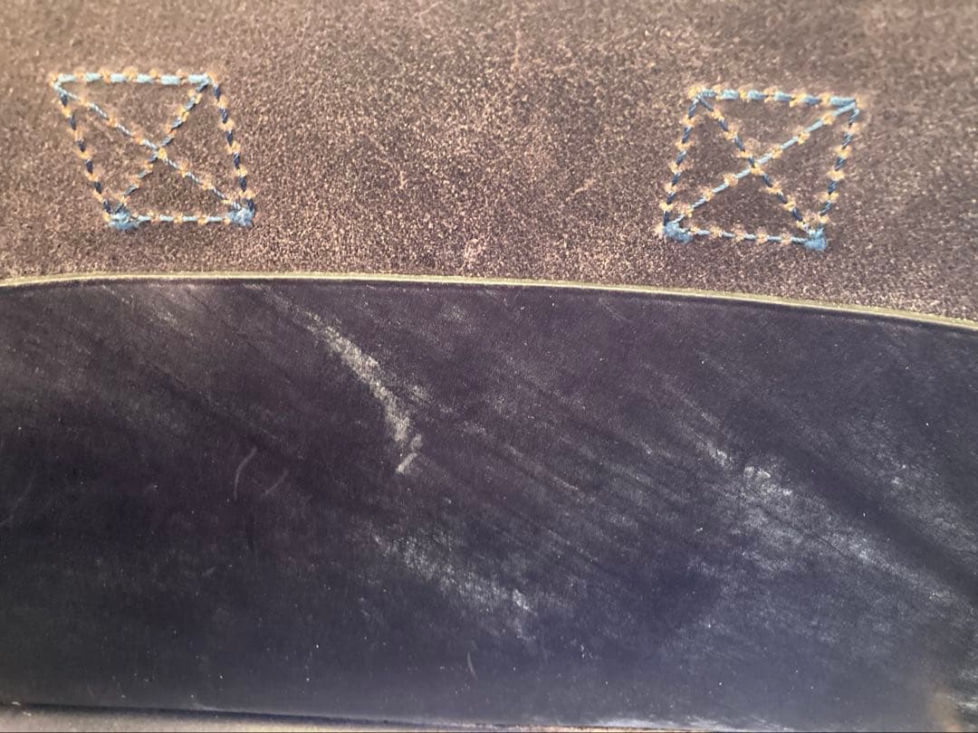 GLEN ライトウェイトブリーフケース ネイビー ブライドルレザー