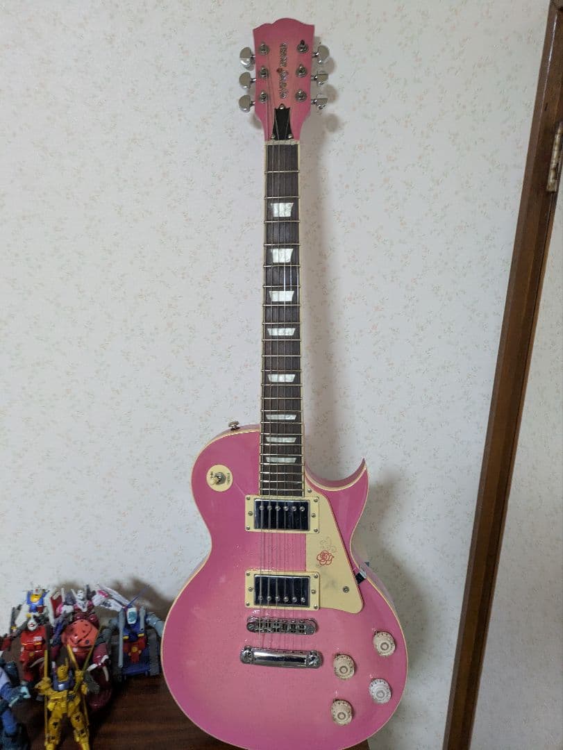 ジプシーローズ　ピンク レスポール　 エレキギター　ラメ入り　激レアギター