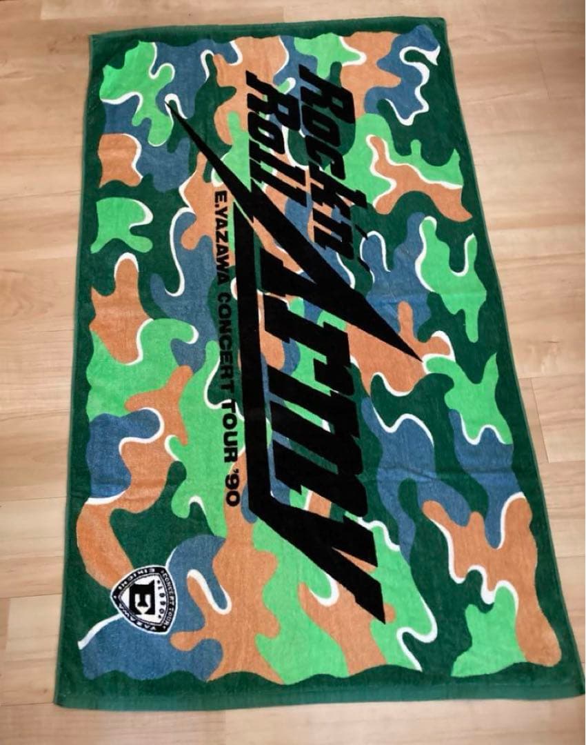 矢沢永吉 SBTビーチタオル Rock.Roll Army 当時物 C9956017