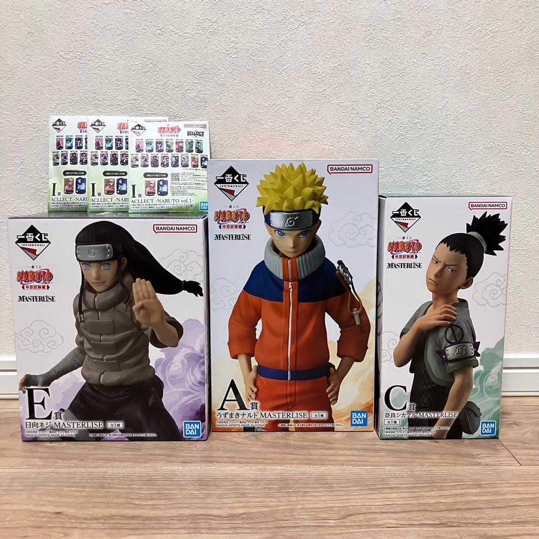 一番くじNARUTO -中忍試験編- A賞・C賞・E賞 フィギュア3