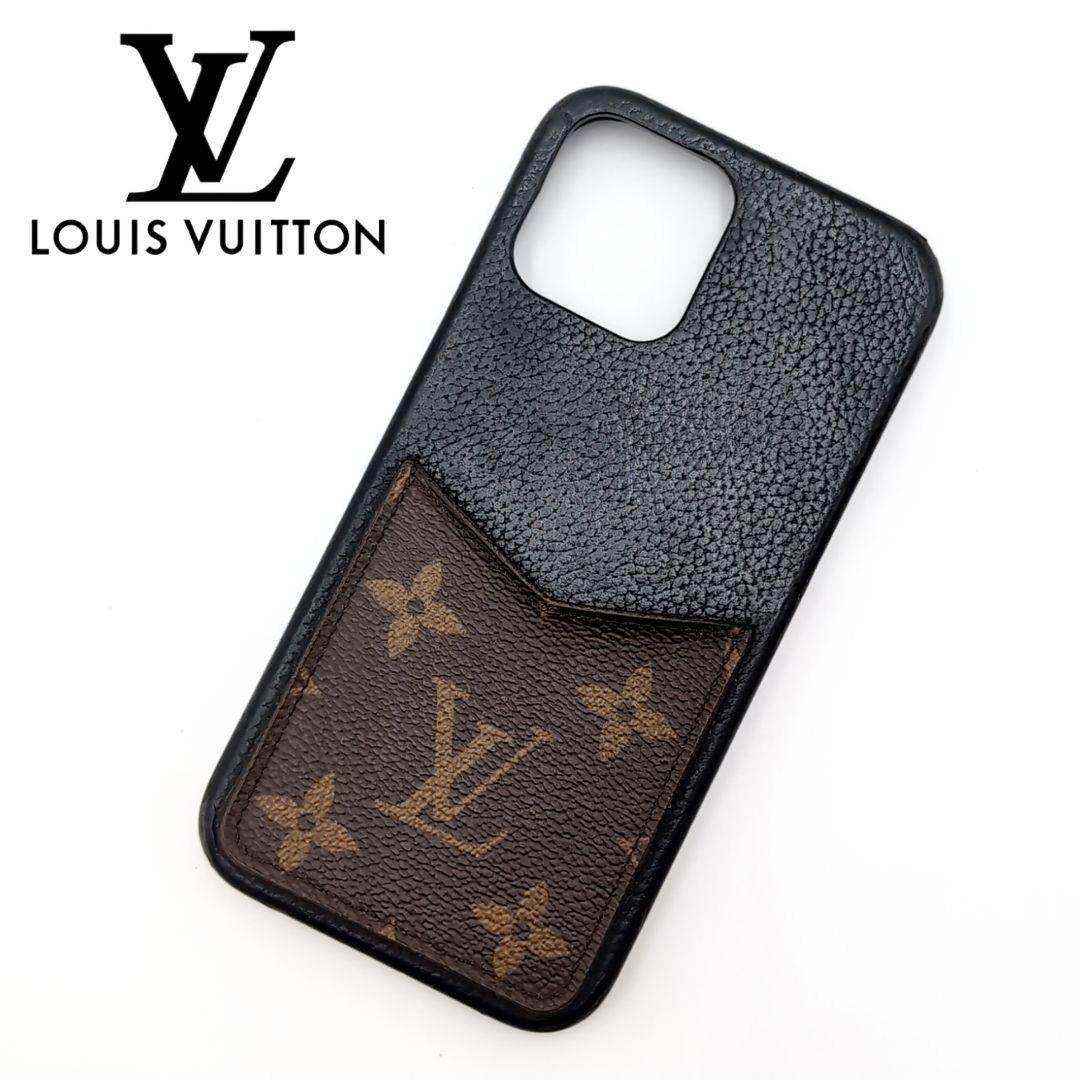 LOUIS VUITTON iPhone12/12PROケース モノグラム 黒 LOUIS VUITTON