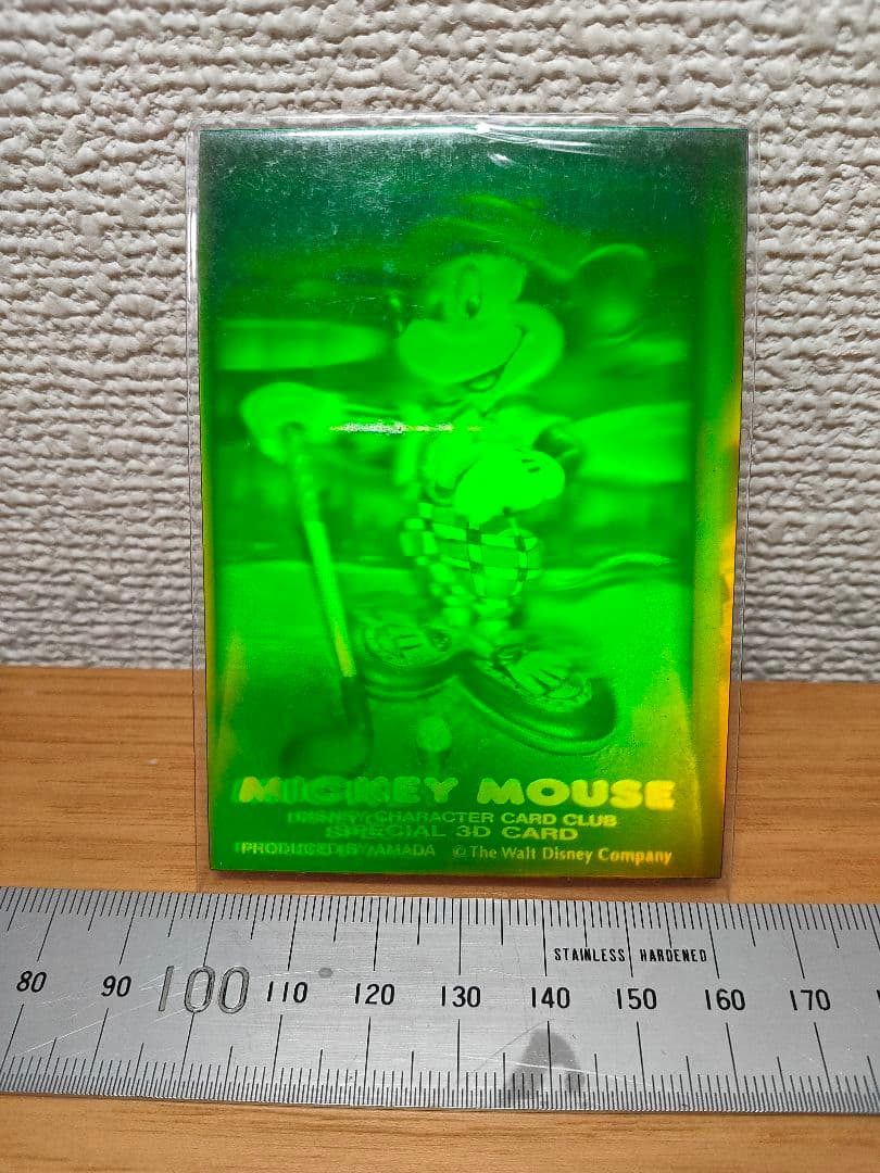 ミッキーマウス 3 D ホログラム カード 4枚