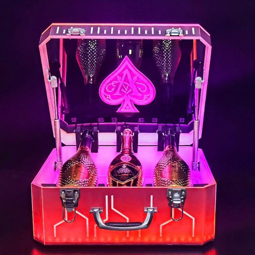 アルマンドシャンパンケースLEDディスプレイボトルケースアタッシュケース