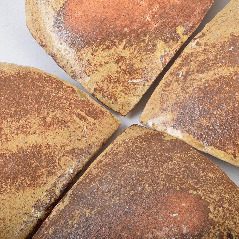 和食器 番浦史郎作 黄瀬戸 箕皿 銘々皿 五客 共箱