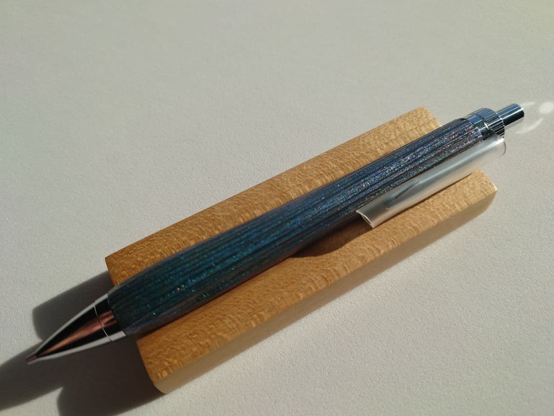 杉 シャープペンシル 浮造り 新うるし 変わり漆 拭き漆 加藤金属KATO202