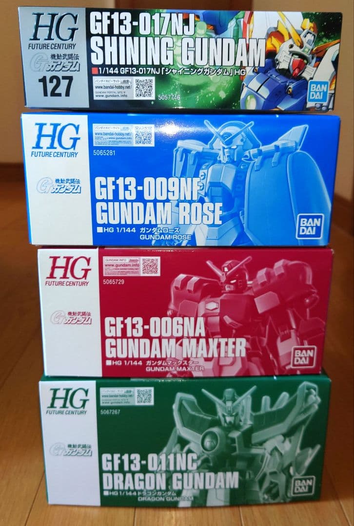 ＨＧＦＣ 1/144 機動武闘伝Gガンダムシリーズ 4箱セット　まとめ売り 機動武闘伝Gガンダム 1/144 まとめ売り ガンダム