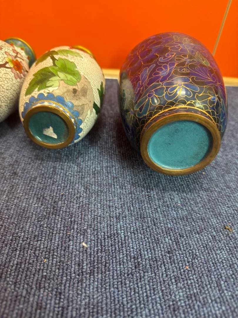 1851 七宝焼 景泰藍 花瓶5客 - メルカリ