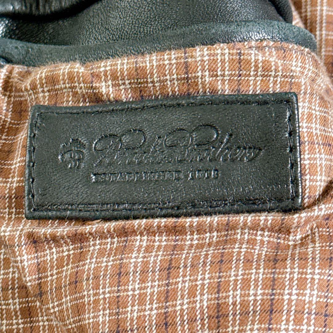 Lサイズ✨ブルックスブラザーズ オールレザージャケット フルジップ