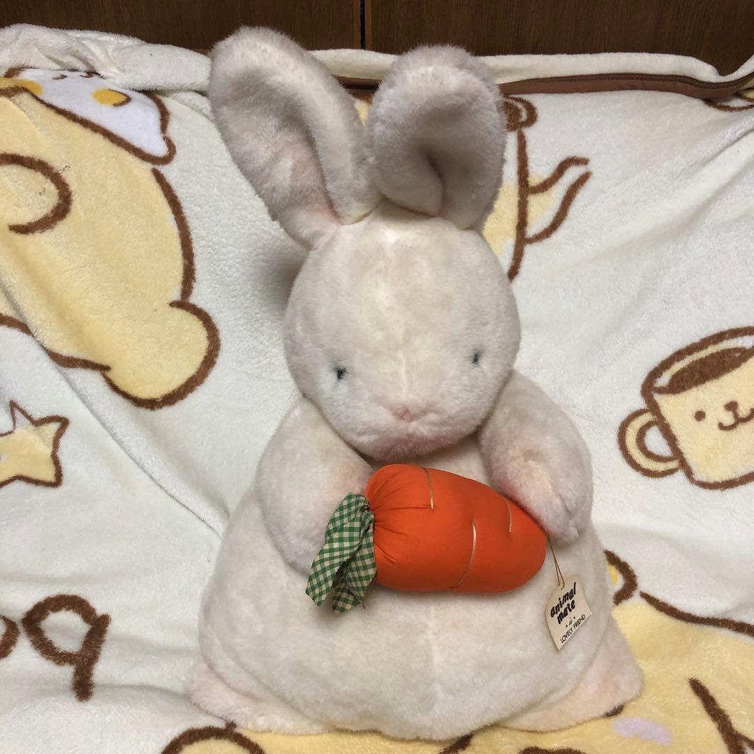 昭和レトロ　ヴィンテージ セキグチ製　ニンジンうさぎ　2Lサイズ　中古品