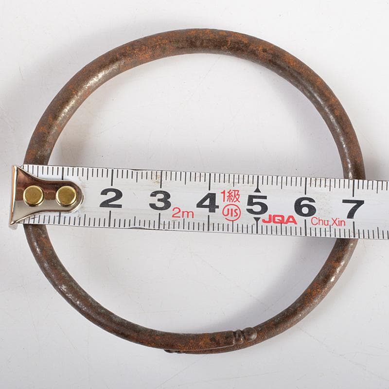 茶道具　釜師　高木治良兵衛造　鉄製　松葉鐶　石目鐶　丸鐶　共箱　3点　Ｖ6196