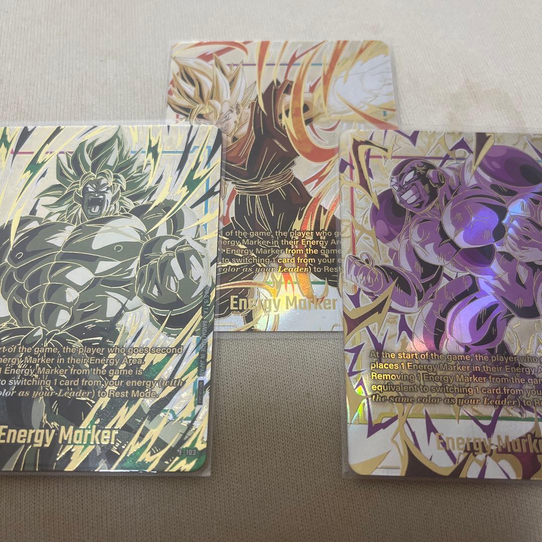 エナジーマーカー ベジット フリーザ ブロリー 未開封 チャンピオン
