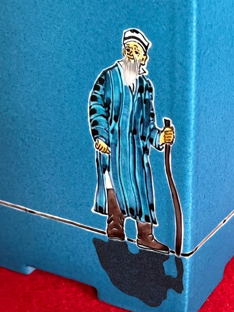 武腰一憲 サマルカンドブルー 香炉 『色絵 遠い日 香器 静夜』 K375