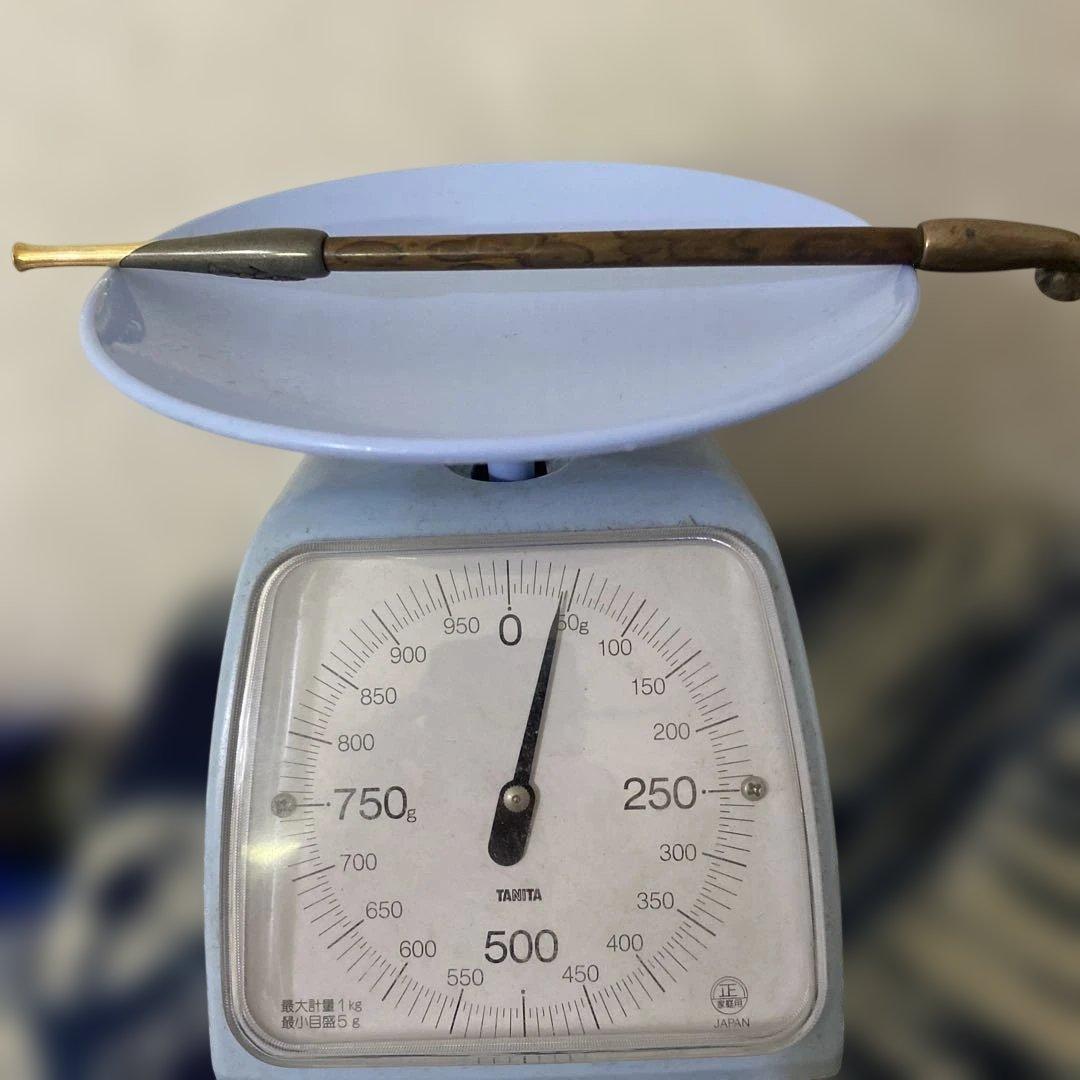 金工師 芳老 煙管 キセル 金口 在銘 純銀 斑竹